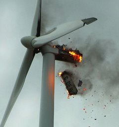 WIND TURBINE 03 BURNING